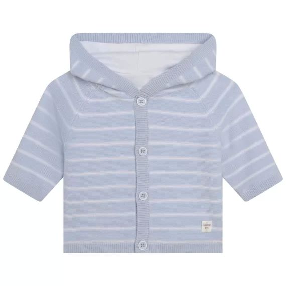 Veste à capuche en coton Garçon Bleu