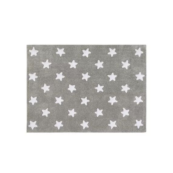 Tapis lavable Etoile gris (120 x 160 cm)