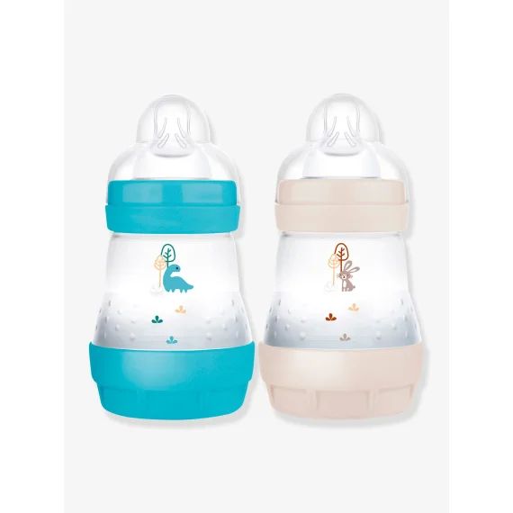 Lot de 2 biberons 160 ml MAM Easy Start anti-colique Nature Guardian océan + sable