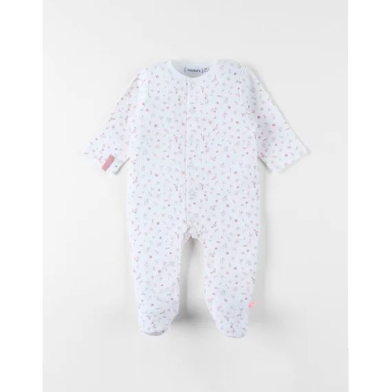 Pyjama Bébé Jersey Pointelle Rose