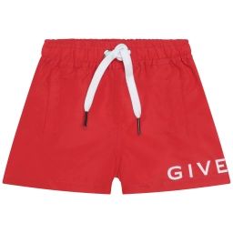 Short de bain séchage rapide Garçon Rouge