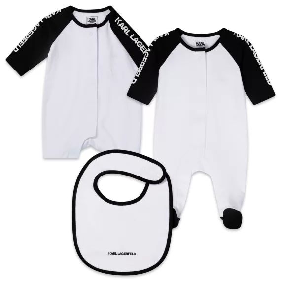 Ensemble pyjama et bavoir Garçon Noir