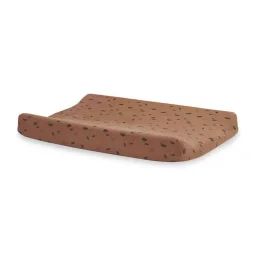Jollein Housse Matelas À Langer 50x70cm Spot Caramel Marron