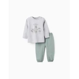 Pyjama En Coton Gris Clair