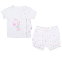 Ensemble T-shirt Et Short Bébé En Coton Bio Dreams Rose