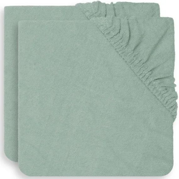 Lot de 2 housses de matelas à langer Ash green vert (50 x 70 cm)