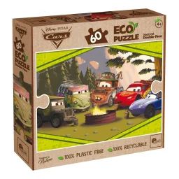Eco-puzzle 60 Pcs Double Face Cars Multicolore