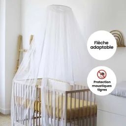 Ciel De Lit Avec Flèche Blanc