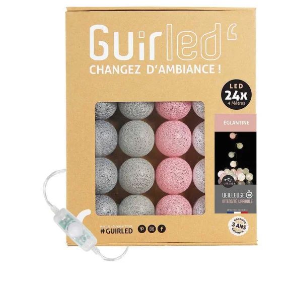 Guirlande Boule Lumineuse Led Usb Veilleuse 2h Églantine