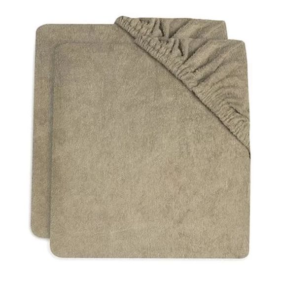 Housse De Matelas À Langer En Éponge Jollein – Vert Olive – 50x70cm – Lot De 2 Vert