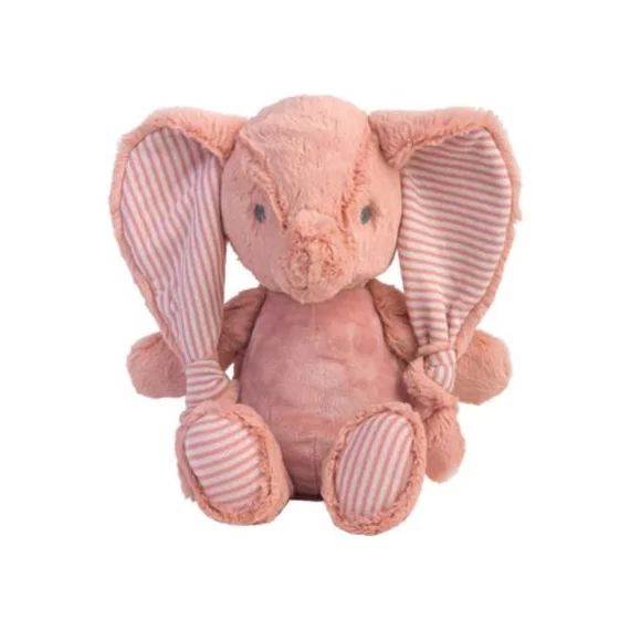 Peluche éléphant Emily rose (34 cm)
