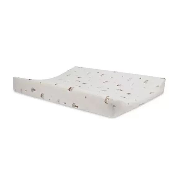 Housse matelas à langer Jersey Farm beige
