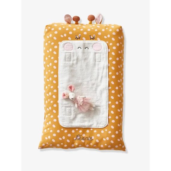 Housse de matelas à langer GIRAFE ocre / multicolore
