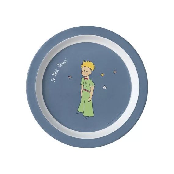 Grande assiette bébé bleue Le Petit Prince