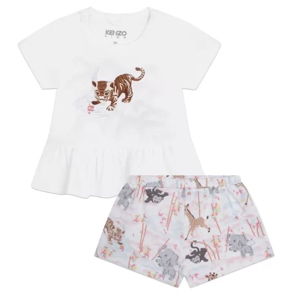 Ensemble T-shirt et short Fille Blanc