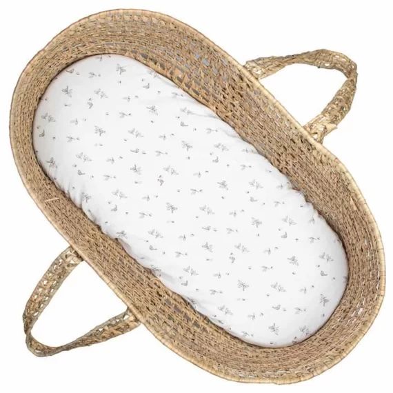 Sevira Kids – Drap housse couffin ovale Melody blanc
