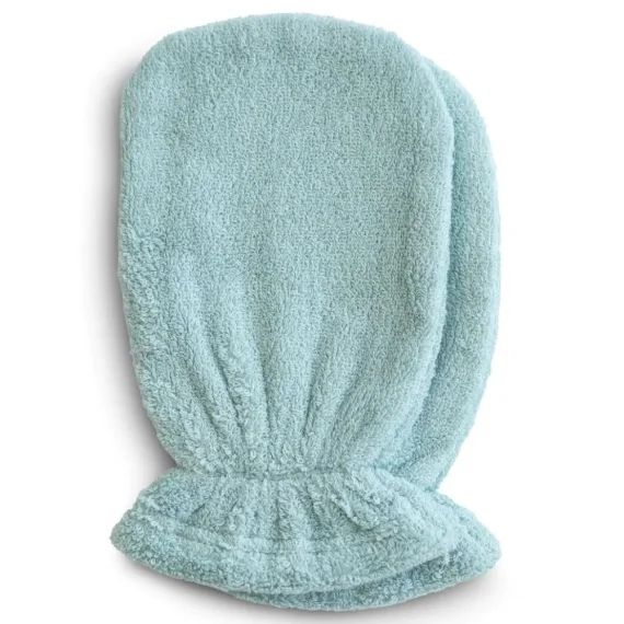 Lot de 2 gants de toilette en coton bio Sea Mist