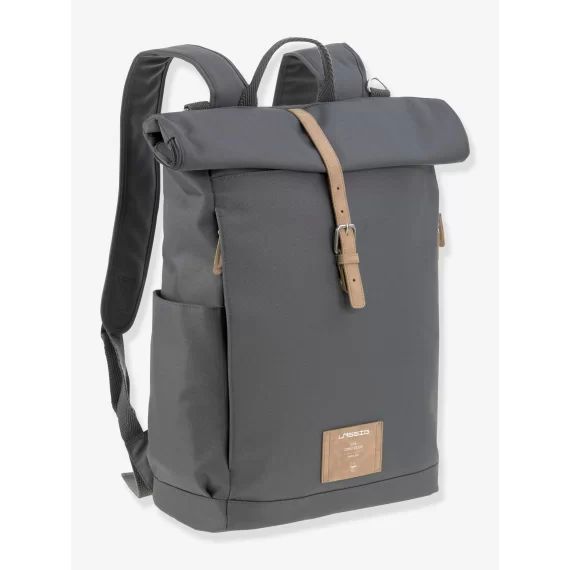 Sac à dos à langer Green Label LÄSSIG Rolltop gris anthracite