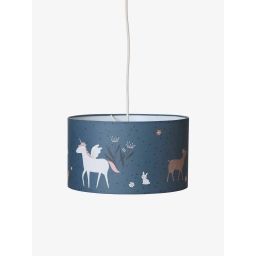 Abat-jour pour suspension FORÊT ENCHANTEE bleu
