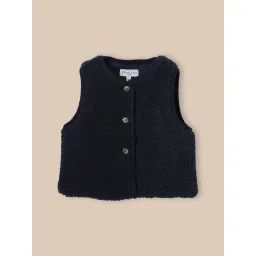 Veste Sans Manches En Sherpa Marine