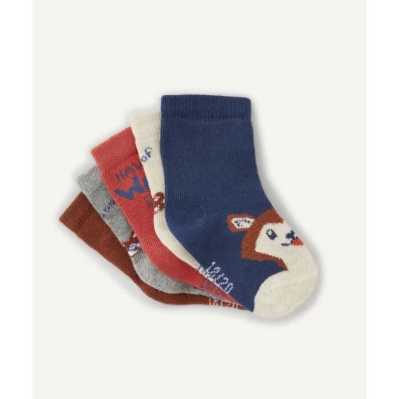 Lot de 5 chaussettes bébé garçon thème chien –  – Soldes