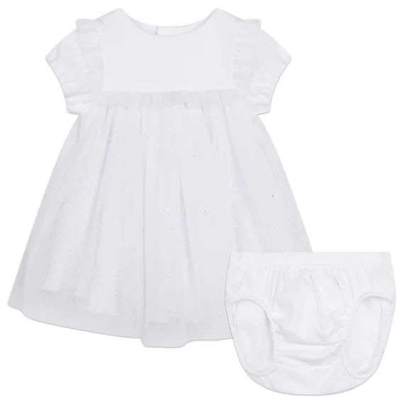 Robe de cérémonie et culotte Fille Blanc