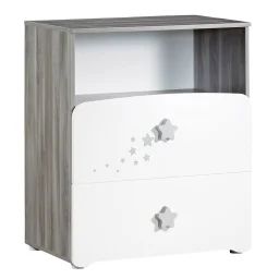 Commode À Langer Et 1 Niche En Bois Blanc
