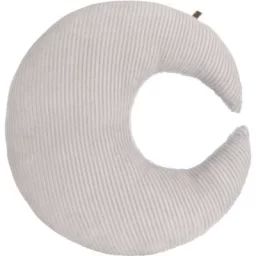 Coussin lune teddy Sense gris caillou (45 cm)