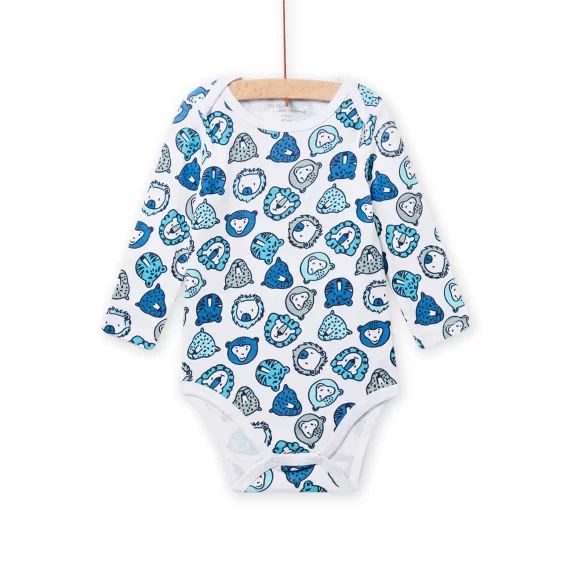 Body Blanc Imprimé Animaux Bébé Garçon