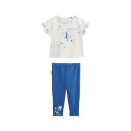 Ensemble Bébé T-shirt Et Legging Océan D&rsquo;amour Bleu