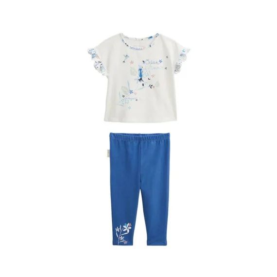 Ensemble Bébé T-shirt Et Legging Océan D&rsquo;amour Bleu