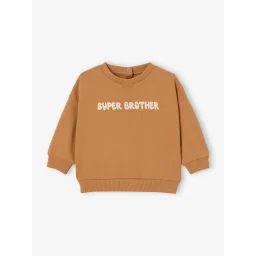 Sweat bébé personnalisable pressionné dos caramel