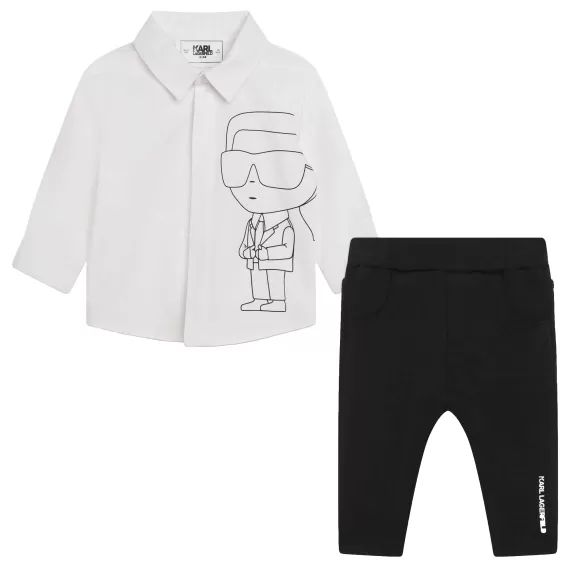 Ensemble chemise et pantalon Garçon Noir