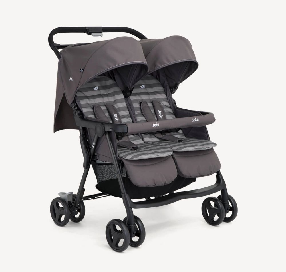 Poussette Double Joie Aire Twin – Dark Pewter