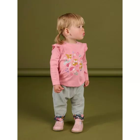 Pantalon En Velours Réversible – Gris