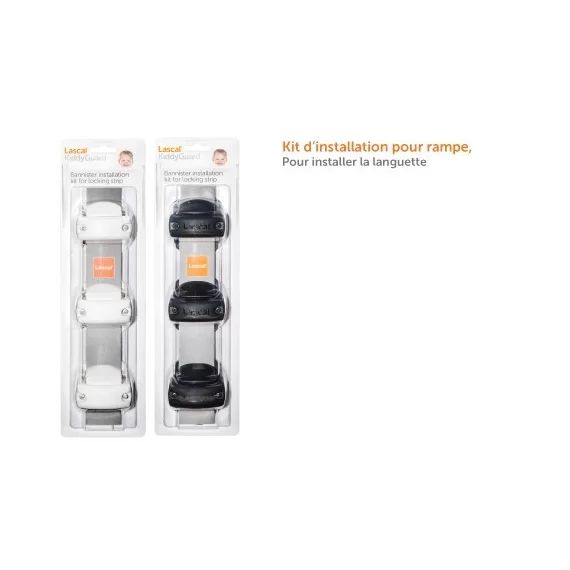Kit d&rsquo;Installation Languette Rampe Lascal KiddyGuard – Blanc