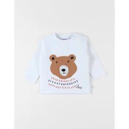 T-shirt Ours Blanc