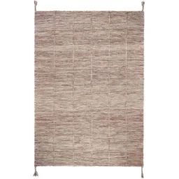 Tapis Coton Lhena Brun Rose Par Nattiot – 100 X 140 Cm – Rose Rose