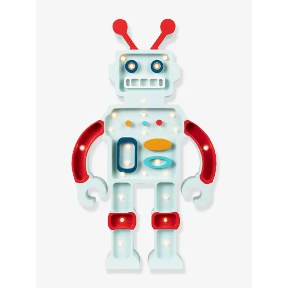 Veilleuse Robot LITTLE LIGHTS bleu pâle