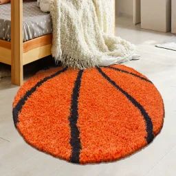 Tapis Enfant Tissé Shaggy Basket Orange