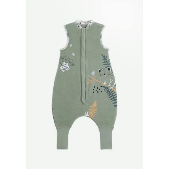 Turbulette Tog 2 En Velours Avec Pieds Retroussables Noah Vert