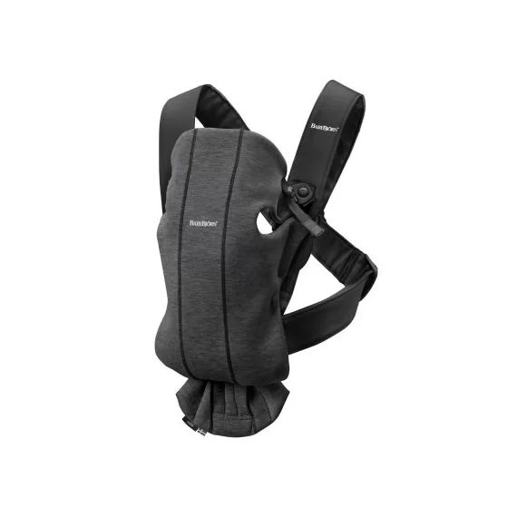 Porte bébé Mini Jersey 3D gris charbon