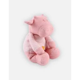 Peluche Lola small en coton Bio – NOUKIE&rsquo;S – Iconiques – Fille – 1 mois – Rose – Bébé – Peluche rose