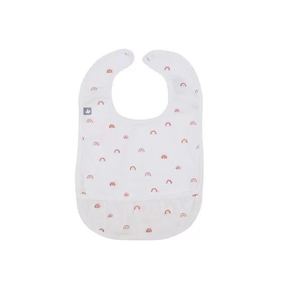 Bavoir à velcro plastifié Arc-en-ciel