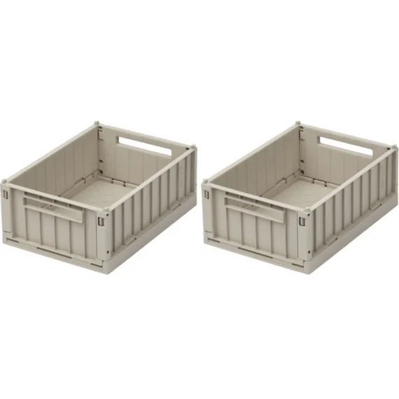 Lot de 2 petites caisses de rangement Weston Sandy (9,5 x 18 x 25 cm)