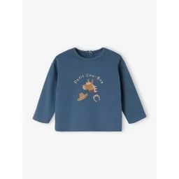 T-Shirt bébé manches longues bleu canard