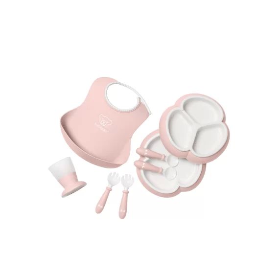Ensemble repas, 8 pièces – Rose pastel