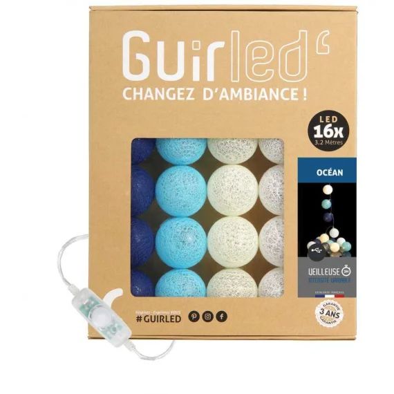 Guirlande Boule Lumineuse Led Usb Veilleuse 2h Océan