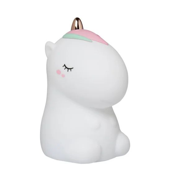 Veilleuse Licorne Avec Télécommande Blanc