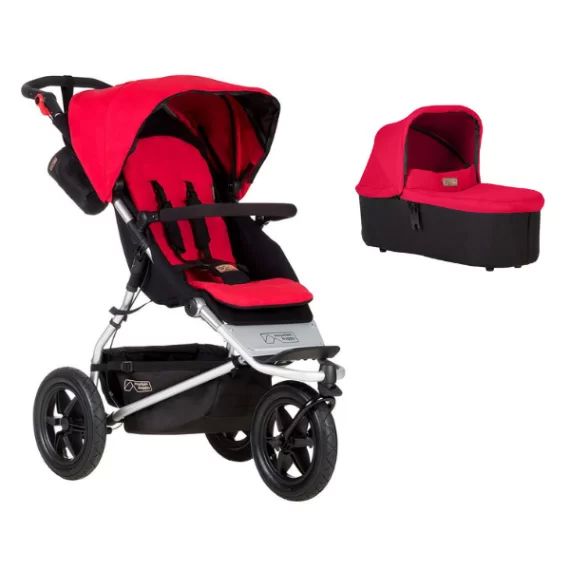 Poussette Mountain Buggy Urban Jungle + Nacelle Plus – Berry